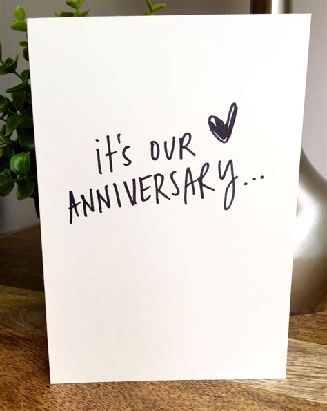 One Year Anniversary Card for husband, Paper Anniversary, Card for wife ...