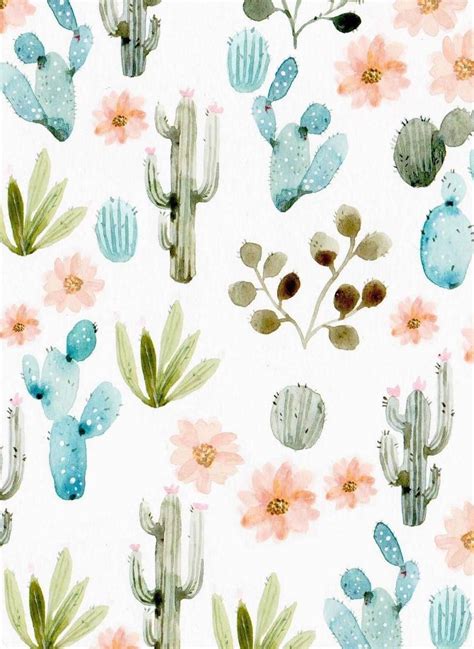 Pin by mzk on Backgrounds | Watercolor art, Watercolor cactus ...