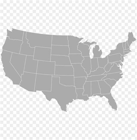 United States Map Transparent Background