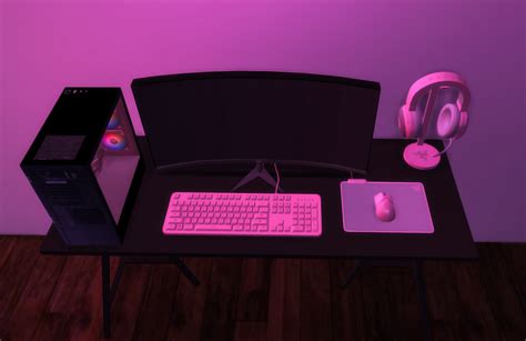 Sims 4 alienware hologram computer desk cc - sojes