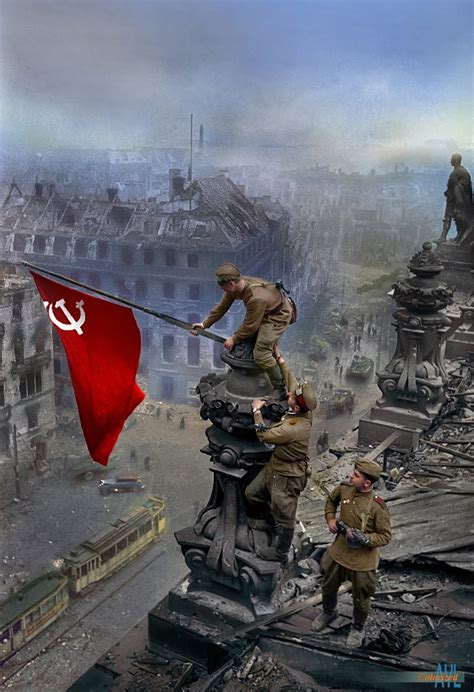 Colors for a Bygone Era: Raising the Soviet flag over the German ...