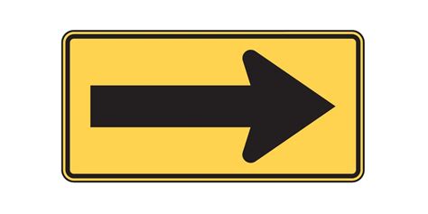 Road Signs Test - Large Arrow