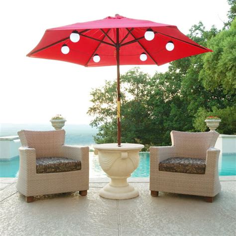 Patio Living Concepts 6 White Globe LED Umbrella Lights - Walmart.com ...