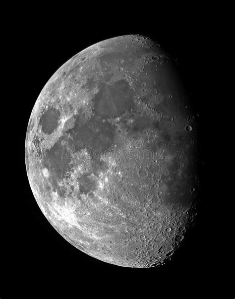 Moon Waxing Gibbous. Waxing gibbous moon. Taken through high quality ...