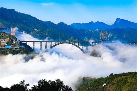 The world's highest bridge, the Chenab Bridge, then and now - Vloghd