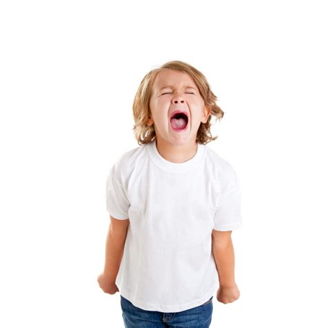 children kid screaming expression on white - Sensory Stepping Stones