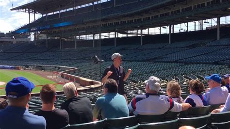 Chicago cubs tour of the field. Private tour. Wrigley field - YouTube