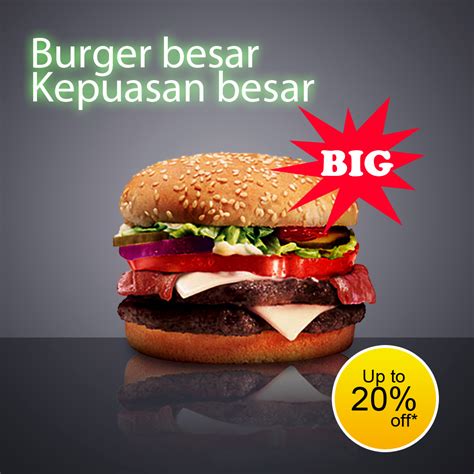 Membuat poster iklan untuk makanan "Big Burger". ~ DOTA 2 Indonesia