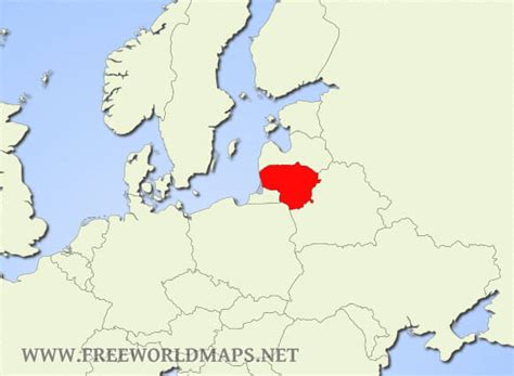 Where Is Lithuania On The World Map | Cities And Towns Map