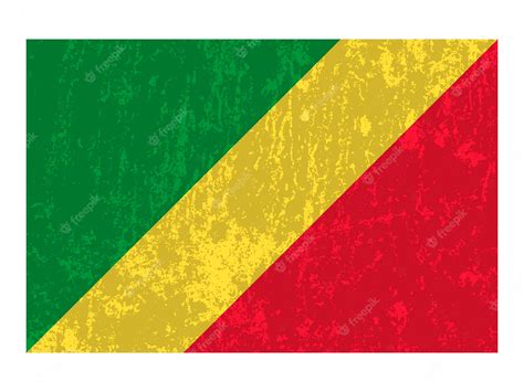 Premium Vector | Republic of the Congo flag official colors and ...