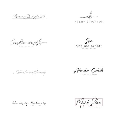 Premium PSD | Signature logo psd