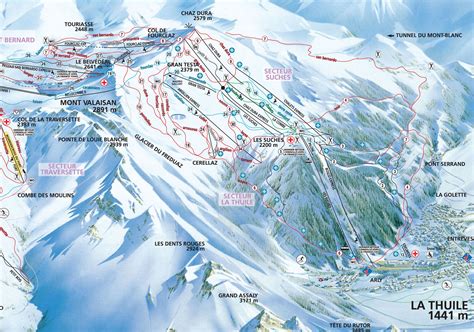 La Thuile Piste Map | J2Ski