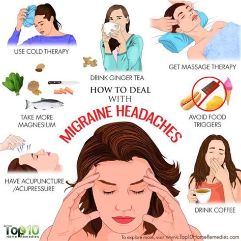 How to Deal with Migraine Headaches | Top 10 Home Remedies | Migraines ...