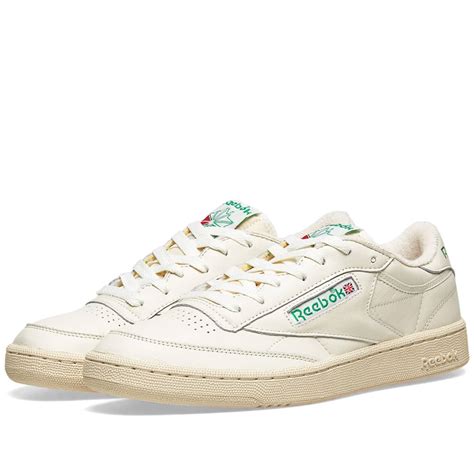 Reebok Club C 85 Vintage Chalk, Glen Green & Red | END.