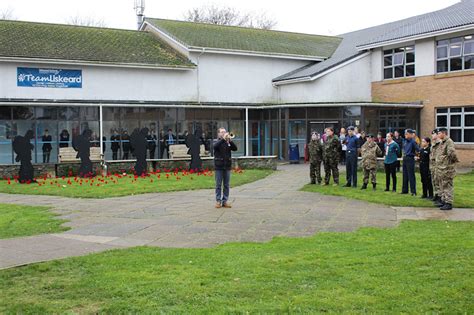 Liskeard School & Community College - Today students and staff stood ...