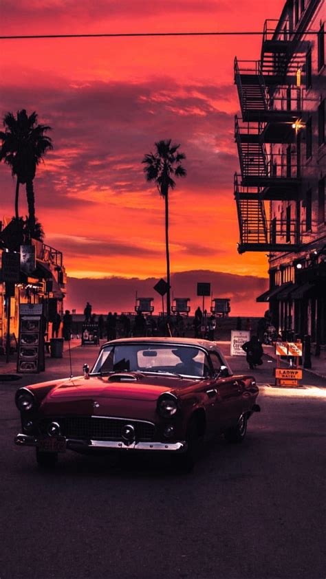 Retro Car Sunset Aesthetic, Aesthetic Old School HD phone wallpaper ...