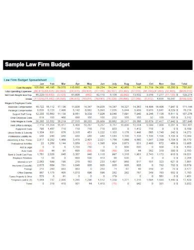 7+ Law Budget Templates - PDF | Free & Premium Templates