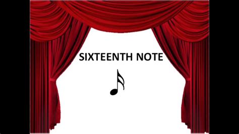 Sixteenth Note and Beamed Sixteenth Notes - YouTube