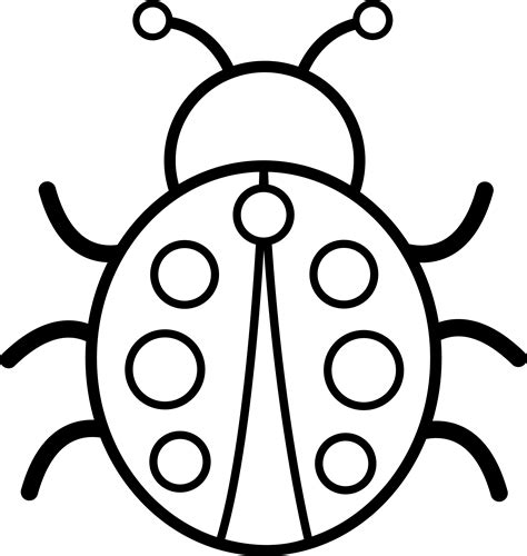 Free Ladybug Outline, Download Free Ladybug Outline png images, Free ...