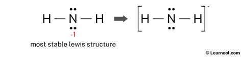 NH2- Lewis structure - Learnool