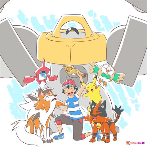 ALOLA CHAMPION - ASH KETCHUM / SATOSHI by Alexalan on DeviantArt ...