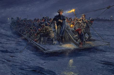 Crossing the Delaware by Mort Kunstler | American war of independence ...