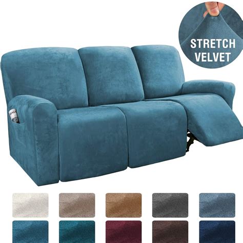 Recliner Chair Cover Velvet Plush Recliner Covers , Soft Thick Luxury ...