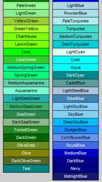 Greens n blues | Green color chart, Blue green color names, Green color ...