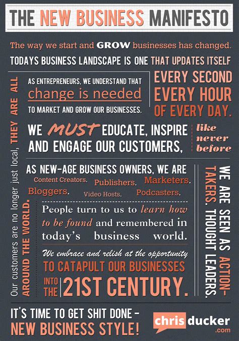 The 'New Business' Manifesto