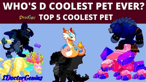 COOLEST Prodigy: Who's the COOLEST PET in Prodigy? Top 5 Coolest Pet in ...