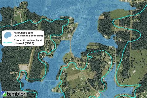 Flood zone maps: Louisiana deluge had less than 1% chance of occurring ...