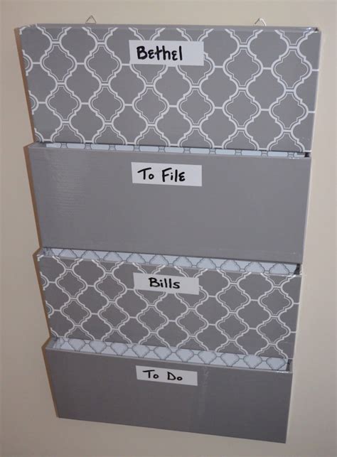 hanging wall files | Wall file organizer, Diy wall hanging paper, Wall file