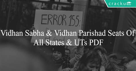 Vidhan Sabha & Vidhan Parishad Seats Of All States & UTs PDF - Cracku