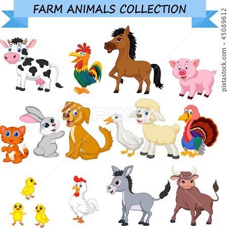 Farm Animals Cartoon Drawings - Jagodooowa