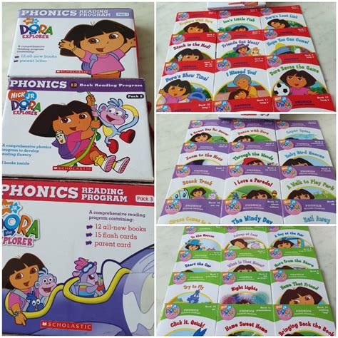 Like New Scholastic Dora The Explorer Phonics Reading Program 3 Sets of ...