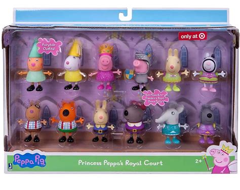 Peppa Pig Princess Peppas Royal Court Exclusive Figure 12-Pack Jazwares ...