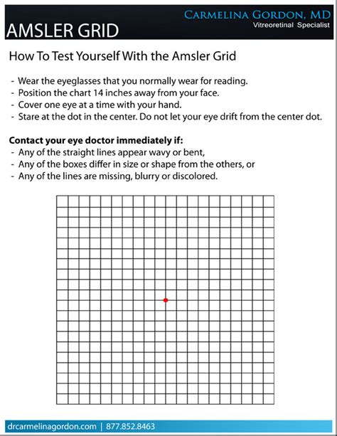 Amsler Grid | Carmelina Gordon, M.D.