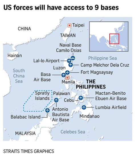 Philippine military bases with US access won’t be used for offensive ...