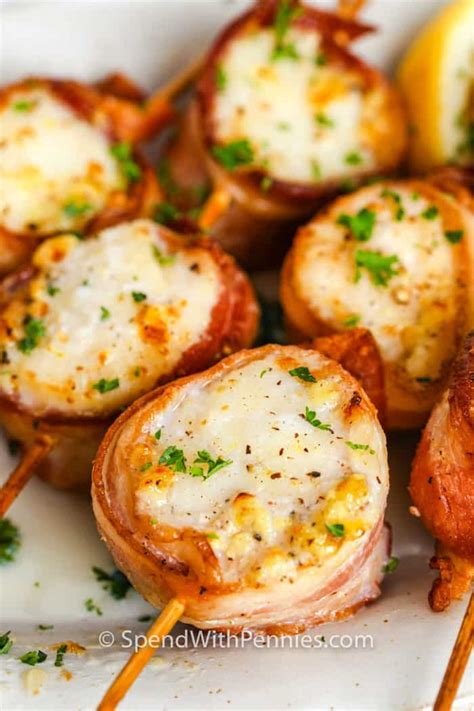 Bacon Wrapped Scallops (Broil, Grill or Air Fry) - Spend With Pennies