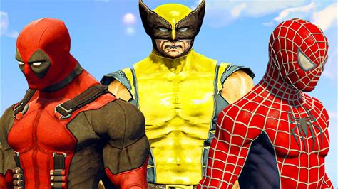 Spider Man Vs Deadpool Vs Wolverine - What If - YouTube