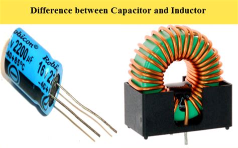 Main Difference Between Capacitor And Inductor