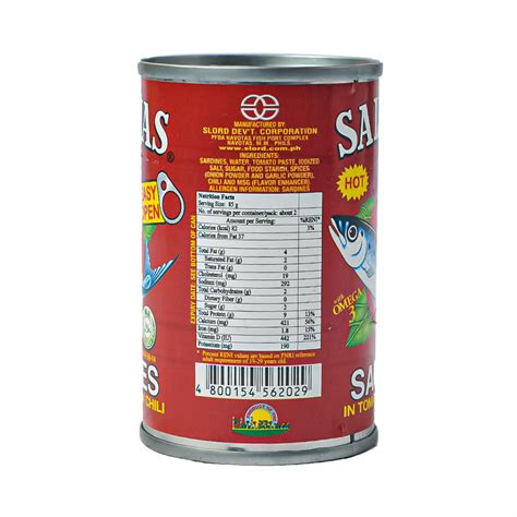 Sallenas Sardines In Tomato Sauce With Chili 155g