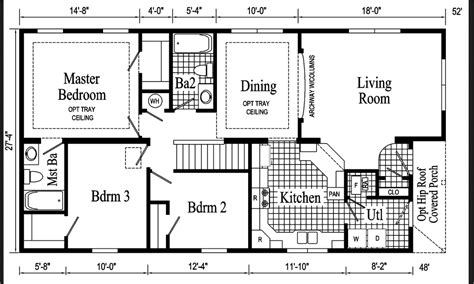 16 Wide Mobile Home Floor Plans - floorplans.click