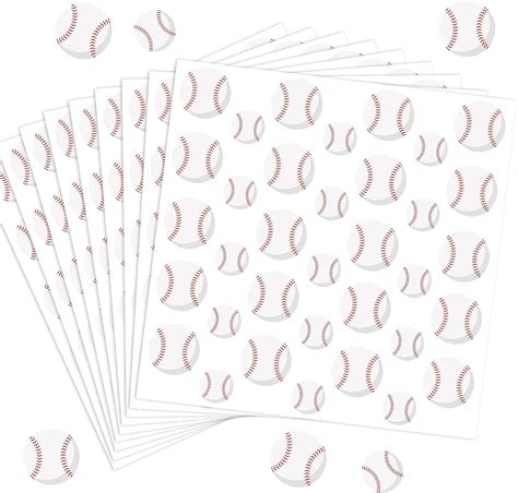 Amazon.com: Baseball Self-Adhesive Stickers Set of 600Pcs for Kids ...