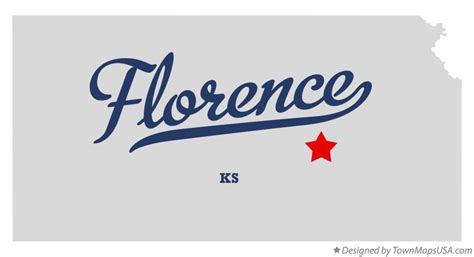 Map of Florence, KS, Kansas