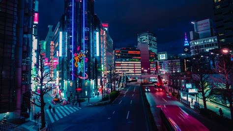 Japan Neon City Wallpaper 4k