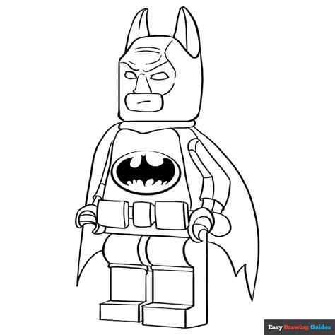 Lego Batman Coloring Page | Easy Drawing Guides