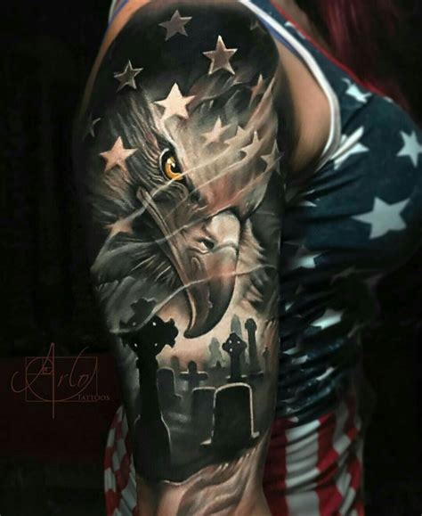 American Flag Arm Tattoo Ideas - Design Talk