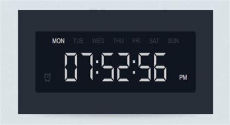 Minimalist Digital Clock Widget For Wordpress | WP Missing