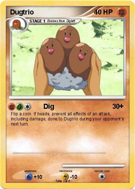 Pokémon Dugtrio 35 35 - Dig - My Pokemon Card